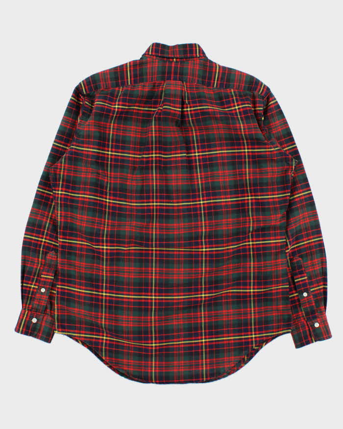 Vintage 1980s Polo Ralph Lauren Tartan Made In Canada Long Sleeve Shirt - M