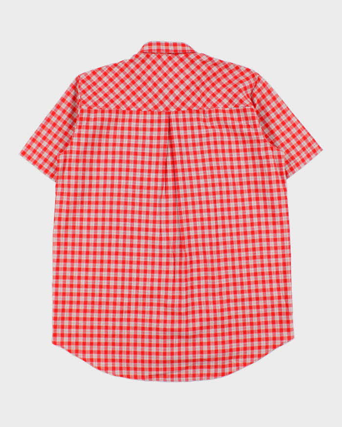 DSWT 1980s Benetton Check Short Sleeve Shirt - L