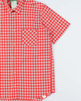 DSWT 1980s Benetton Check Short Sleeve Shirt - L