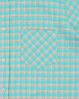 DSWT 1980s Benetton Check Short Sleeve Shirt - L