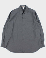 Vintage 1990s Giorgio Armani Le Collezioni Chambray Long Sleeve Shirt - L