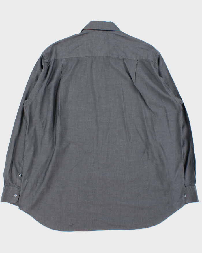 Vintage 1990s Giorgio Armani Le Collezioni Chambray Long Sleeve Shirt - L