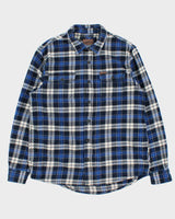 Vintage Orvis Heavyweight Plaid Long Sleeve Flannel Over Shirt - M