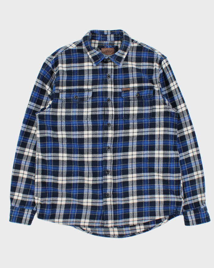 Vintage Orvis Heavyweight Plaid Long Sleeve Flannel Over Shirt - M