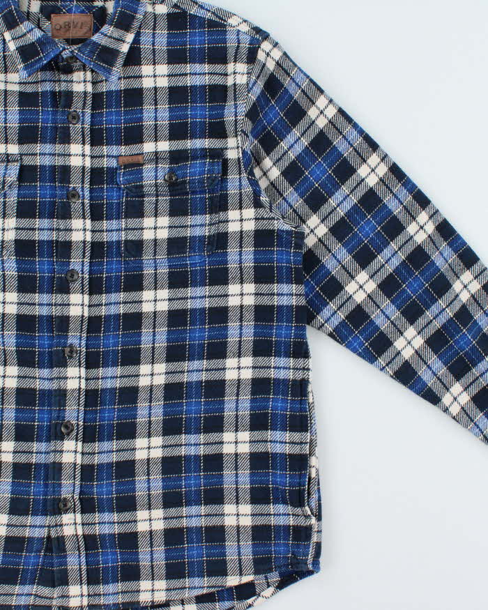 Vintage Orvis Heavyweight Plaid Long Sleeve Flannel Over Shirt - M