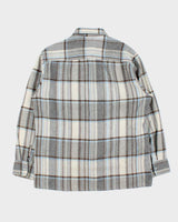 Vintage 1970s Lancer Wool Plaid Long Sleeve Flannel Shirt - M