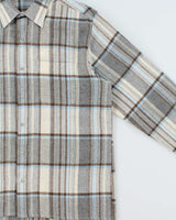 Vintage 1970s Lancer Wool Plaid Long Sleeve Flannel Shirt - M