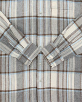 Vintage 1970s Lancer Wool Plaid Long Sleeve Flannel Shirt - M