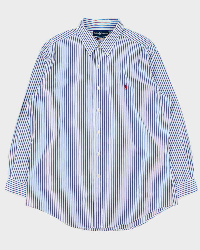 Vintage Y2K 00s Ralph Lauren Classic Fit Striped Long Sleeve Shirt - XXL