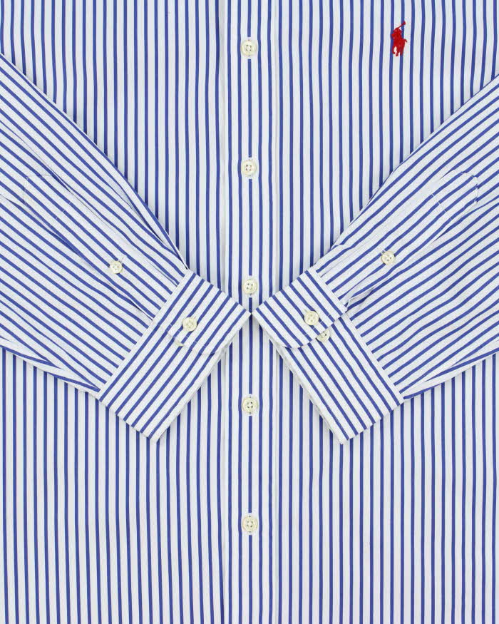 Vintage Y2K 00s Ralph Lauren Classic Fit Striped Long Sleeve Shirt - XXL