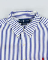 Vintage Y2K 00s Ralph Lauren Classic Fit Striped Long Sleeve Shirt - XXL