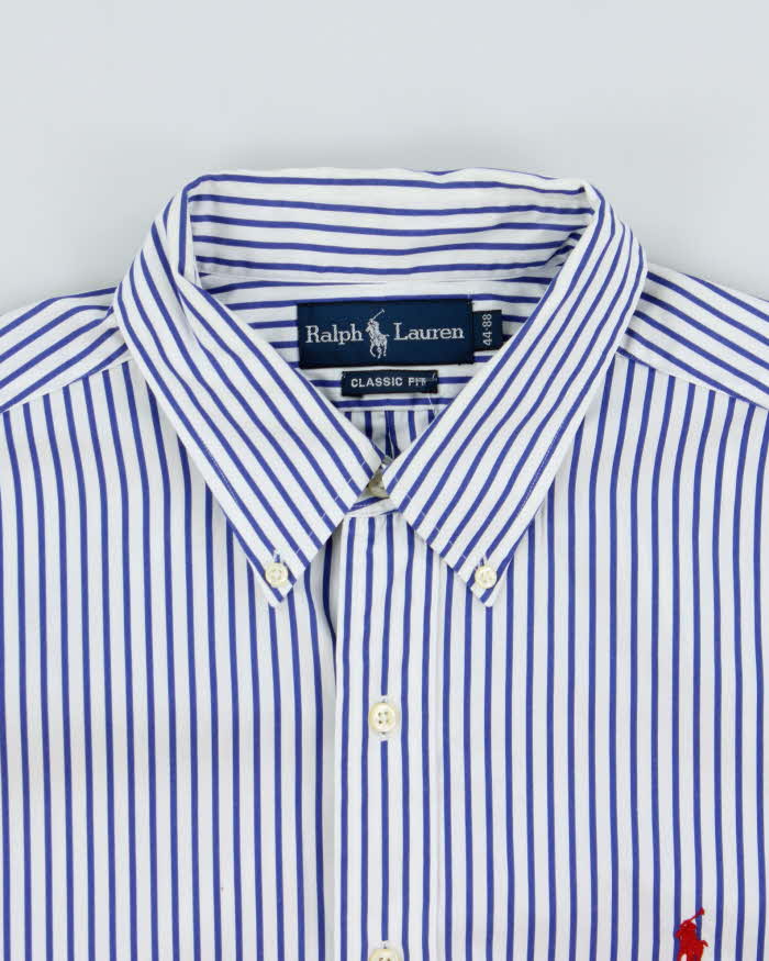 Vintage Y2K 00s Ralph Lauren Classic Fit Striped Long Sleeve Shirt - XXL