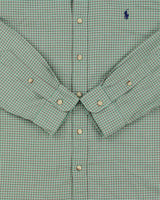 Vintage Ralph Lauren Grid Check Slim Fit Long Sleeve Shirt - L