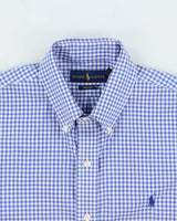 Vintage Ralph Lauren Easy Care Gingham Long Sleeve Shirt - M