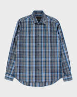Vintage Y2K 00s Etro Plaid Long Sleeve Shirt - M