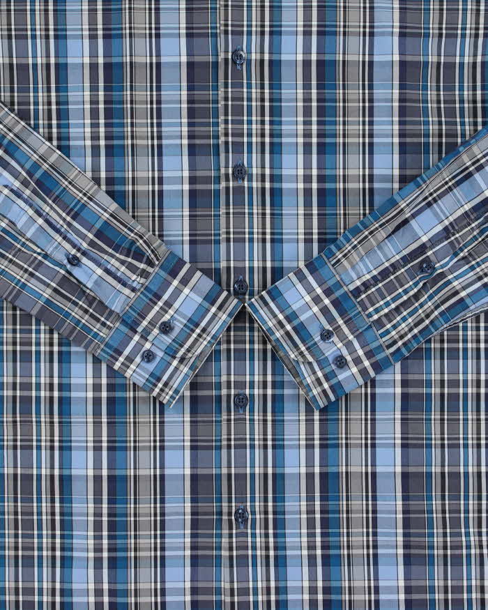 Vintage Y2K 00s Etro Plaid Long Sleeve Shirt - M