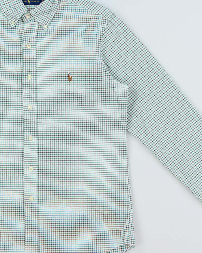 Vintage Ralph Lauren Tattersal Check Long Sleeve Shirt - S