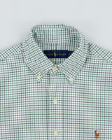Vintage Ralph Lauren Tattersal Check Long Sleeve Shirt - S
