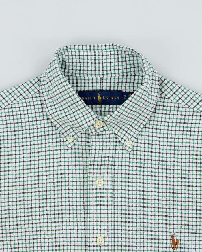 Vintage Ralph Lauren Tattersal Check Long Sleeve Shirt - S