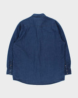Vintage Y2K 00s Roper Heavyweight Snap Button Western Long Sleeve Denim Shirt - XXL