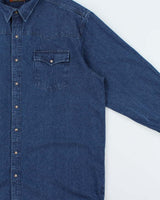Vintage Y2K 00s Roper Heavyweight Snap Button Western Long Sleeve Denim Shirt - XXL