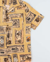 Vintage 1970s Made In USA Dollar Print Hawaiian Shirt - M