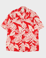 Vintage 1990s Ho Aloha Made In USA Floral Hawaiian Shirt - L