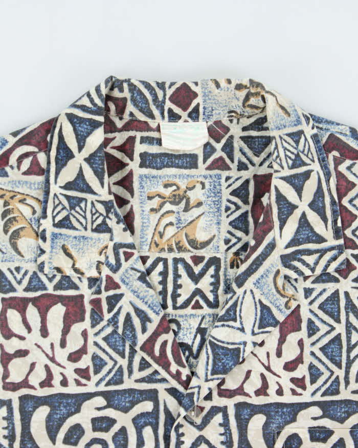 Vintage 1980s Jade Fashion Hawaiian Shirt - XL