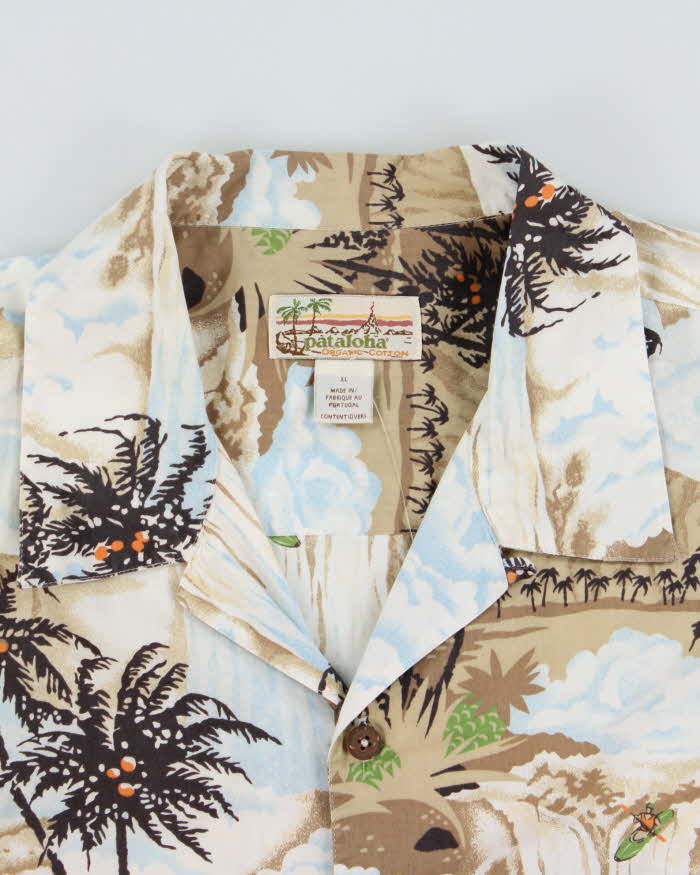 Vintage Y2K 00s Patagonia Organic Kayak Hawaiian Shirt - XL