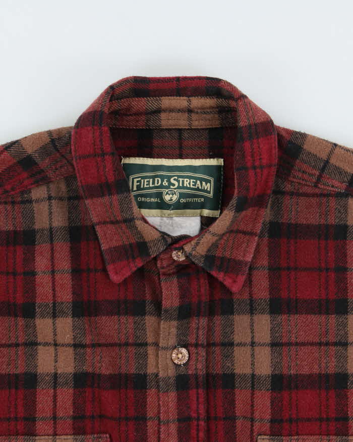 Vintage Field &amp; Stream Heavyweight Flannel Shirt - M