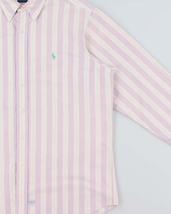 Vintage 1990s Ralph Lauren Striped Long Sleeve Shirt - L