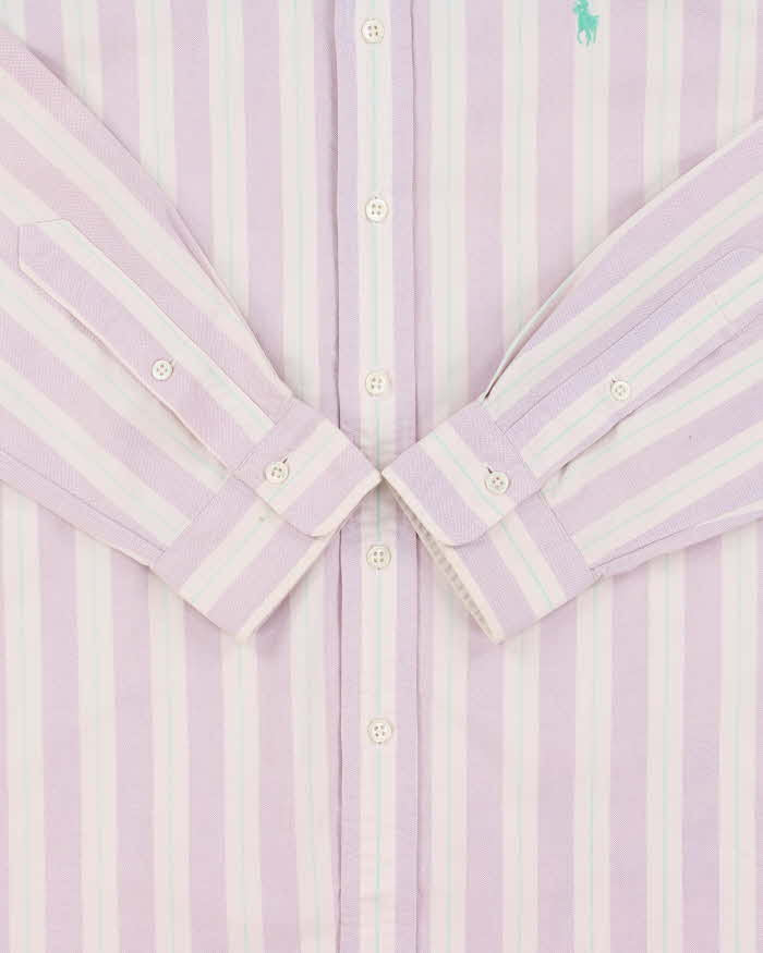 Vintage 1990s Ralph Lauren Striped Long Sleeve Shirt - L