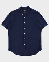 Vintage Ralph Lauren Slim Fit Seer Sucker Short Sleeve Shirt - XL