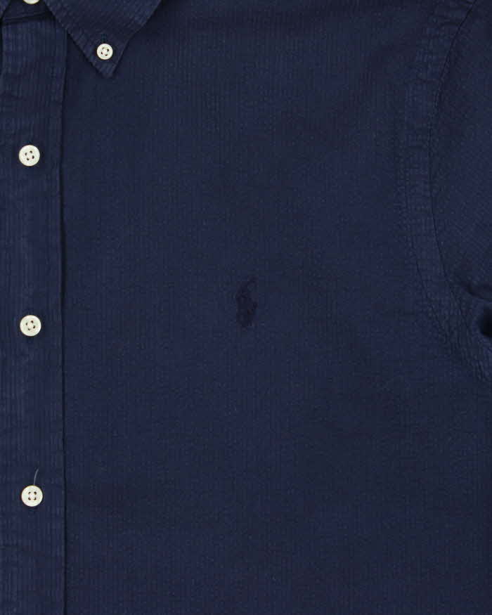 Vintage Ralph Lauren Slim Fit Seer Sucker Short Sleeve Shirt - XL