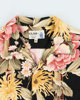Vintage 1990s IOLANI Made In USA Floral Hawaiian Shirt - M