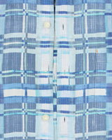 Vintage 00s Tommy Bahamas Plaid Linen Short Sleeve Shirt - L