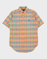 Vintage Y2K 00s Ralph Lauren Plaid Classic Fit Short Sleeve Shirt - S