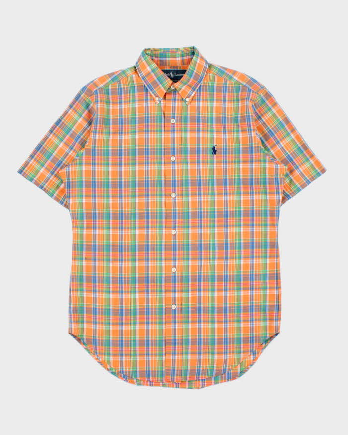 Vintage Y2K 00s Ralph Lauren Plaid Classic Fit Short Sleeve Shirt - S