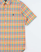 Vintage Y2K 00s Ralph Lauren Plaid Classic Fit Short Sleeve Shirt - S