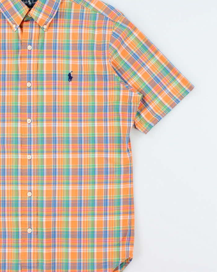 Vintage Y2K 00s Ralph Lauren Plaid Classic Fit Short Sleeve Shirt - S