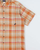 Vintage Y2K 00s Patagonia Organic Plaid Short Sleeve Adventure Shirt - L
