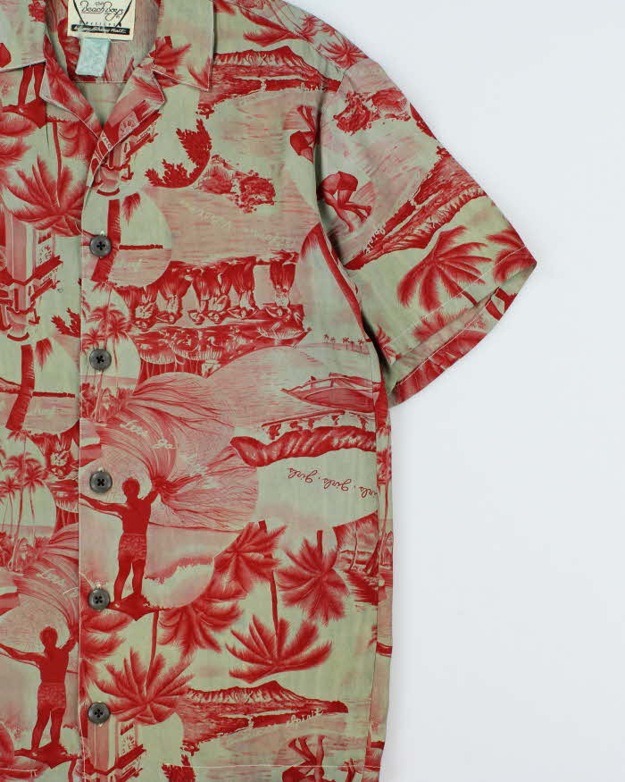 Vintage 1980s The Beach Boys Sherry Halt Aloha Hawaiian Shirt - S