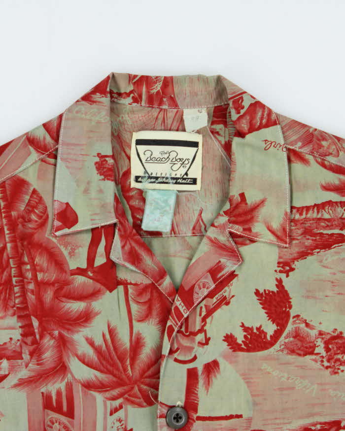 Vintage 1980s The Beach Boys Sherry Halt Aloha Hawaiian Shirt - S