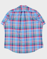 Vintage Polo Ralph Lauren Madras Plaid Classic Fit Short Sleeve Shirt - XXL