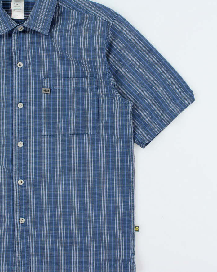 Vintage Y2K 00s The North Face A5 Series Striped Short Sleeve Shirt - S