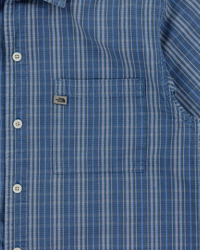 Vintage Y2K 00s The North Face A5 Series Striped Short Sleeve Shirt - S