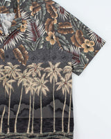 Vintage 1990s Hawaii Blues Floral Made In USA Hawaiian Shirt - XL