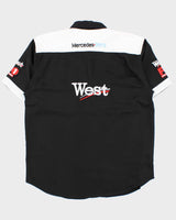 Vintage Y2K 00s Mercedes Benz F1 Racing Embroidered Short Sleeve Shirt - XXL