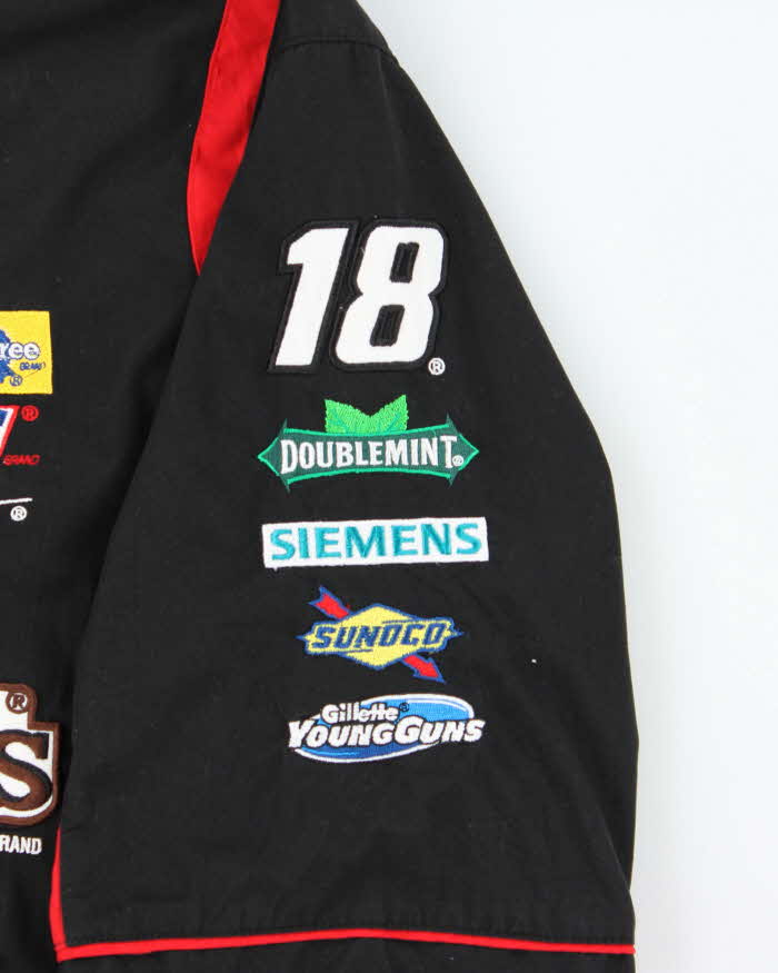 Vintage Y2K 00s JH Design M&amp;M Kyle Busch Nascar Short Sleeve Racing Shirt - XXL