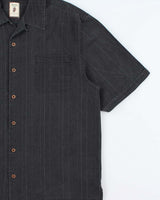 Vintage Y2K 00s Jamaica Jaxx Striped Silk Hawaiian Shirt - L